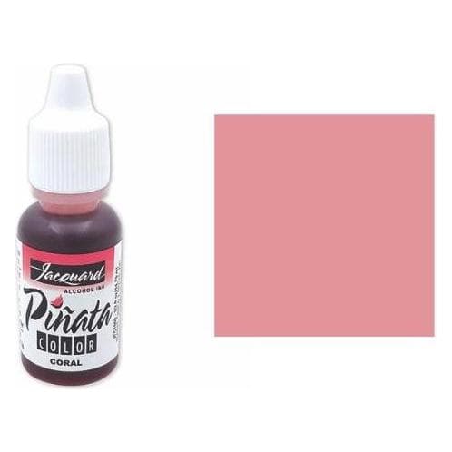 Jacquard, Colore + Vernice per fai da te, Inchiostro Pinata Color Alcohol Ink Colour No. 8 Coral (15 ml)