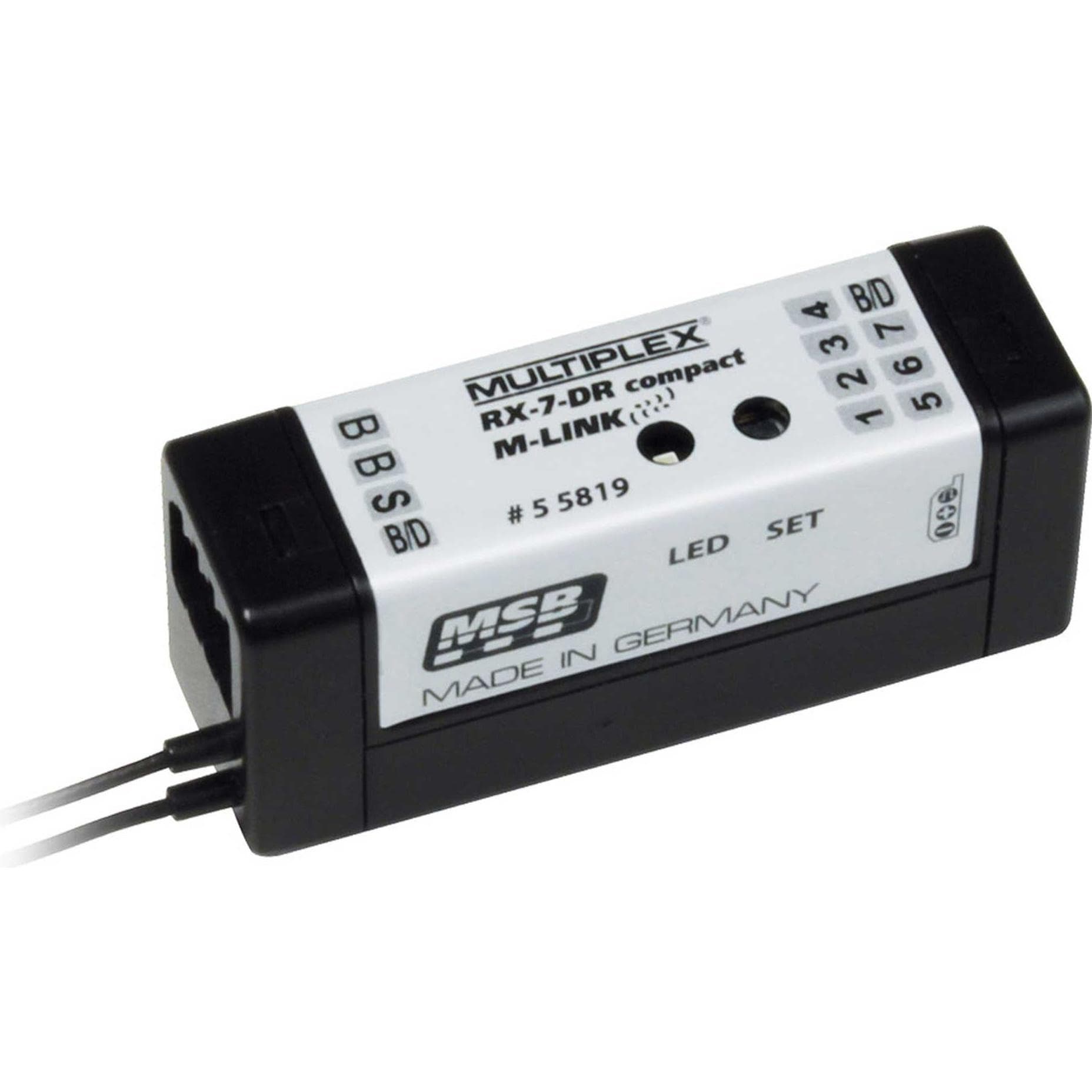 Multiplex Ricevitore RX-7-DR compatto 2.4 GHz M-LINK