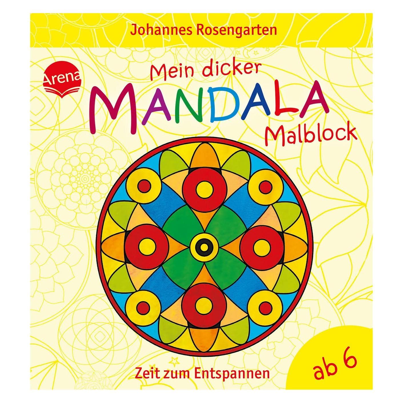 Arena Il mio cuscinetto da colorare Mandala spesso