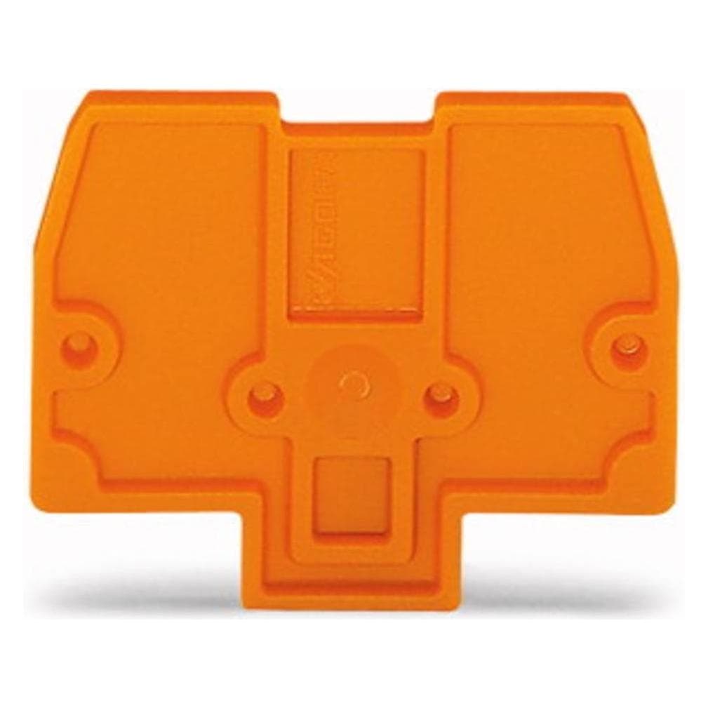 Wago Guida DIN 2mm piastra finale 870924 (Morsettiera), Accessori di elettronica + Alloggiamento, Arancia