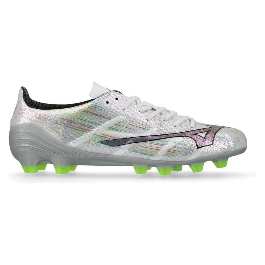 Mizuno, Uomini, Scarpe da calcio, Alpha II Pro FG Bianco (44), Argento, Nero, Bianco