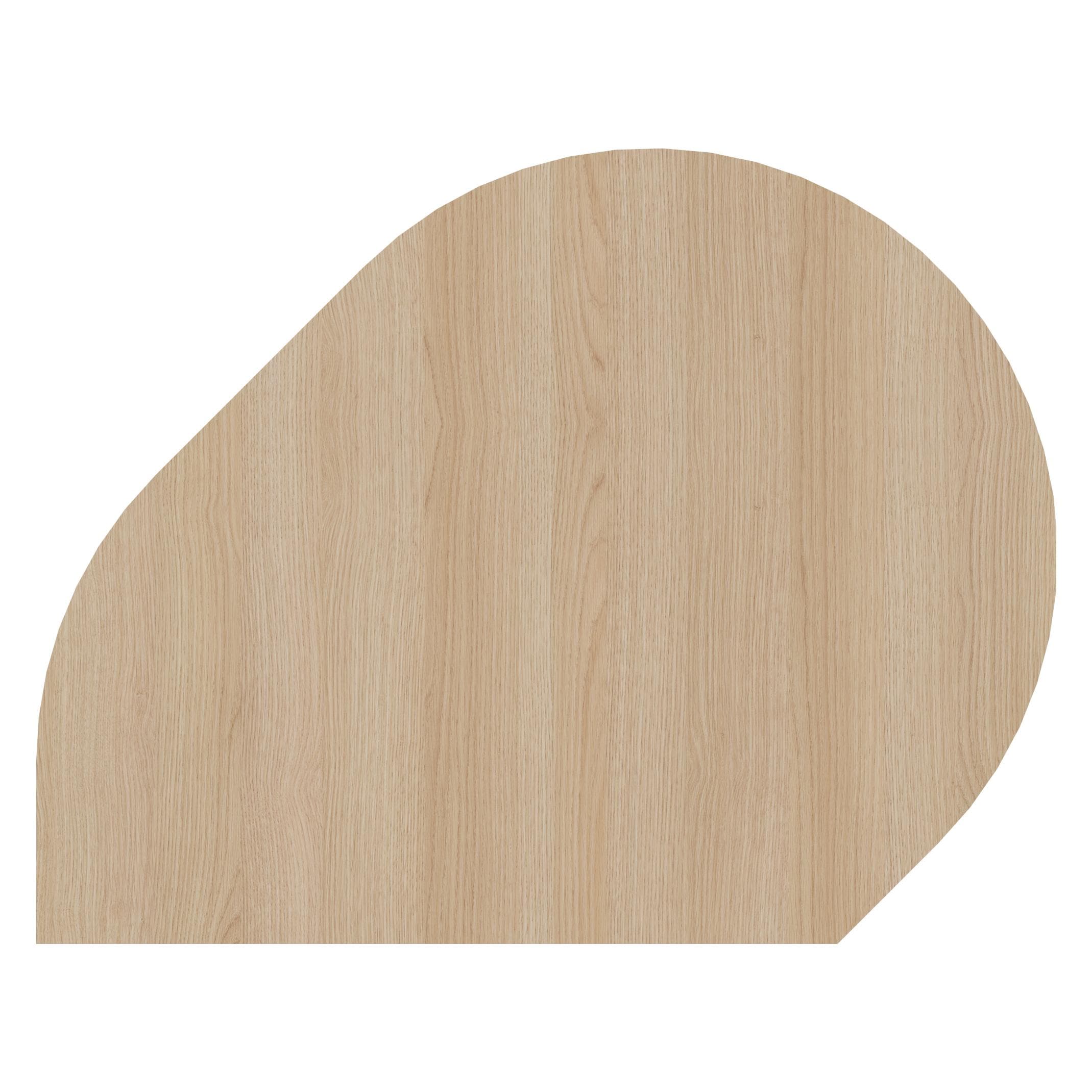Hammerbacher, Accessori per mobile da ufficio, Tavolo aggiuntivo con STF/cons. 80x103cm rovere/bianco