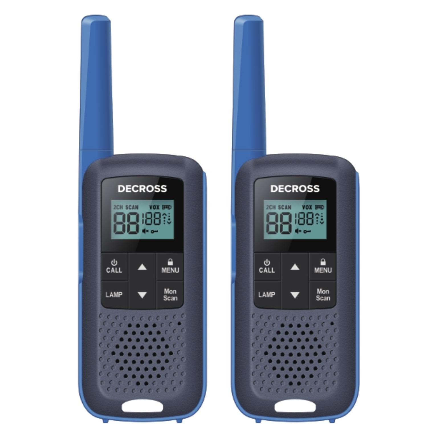 Decross DC63 Twin EU (8 km), Walkie talkie, Blu