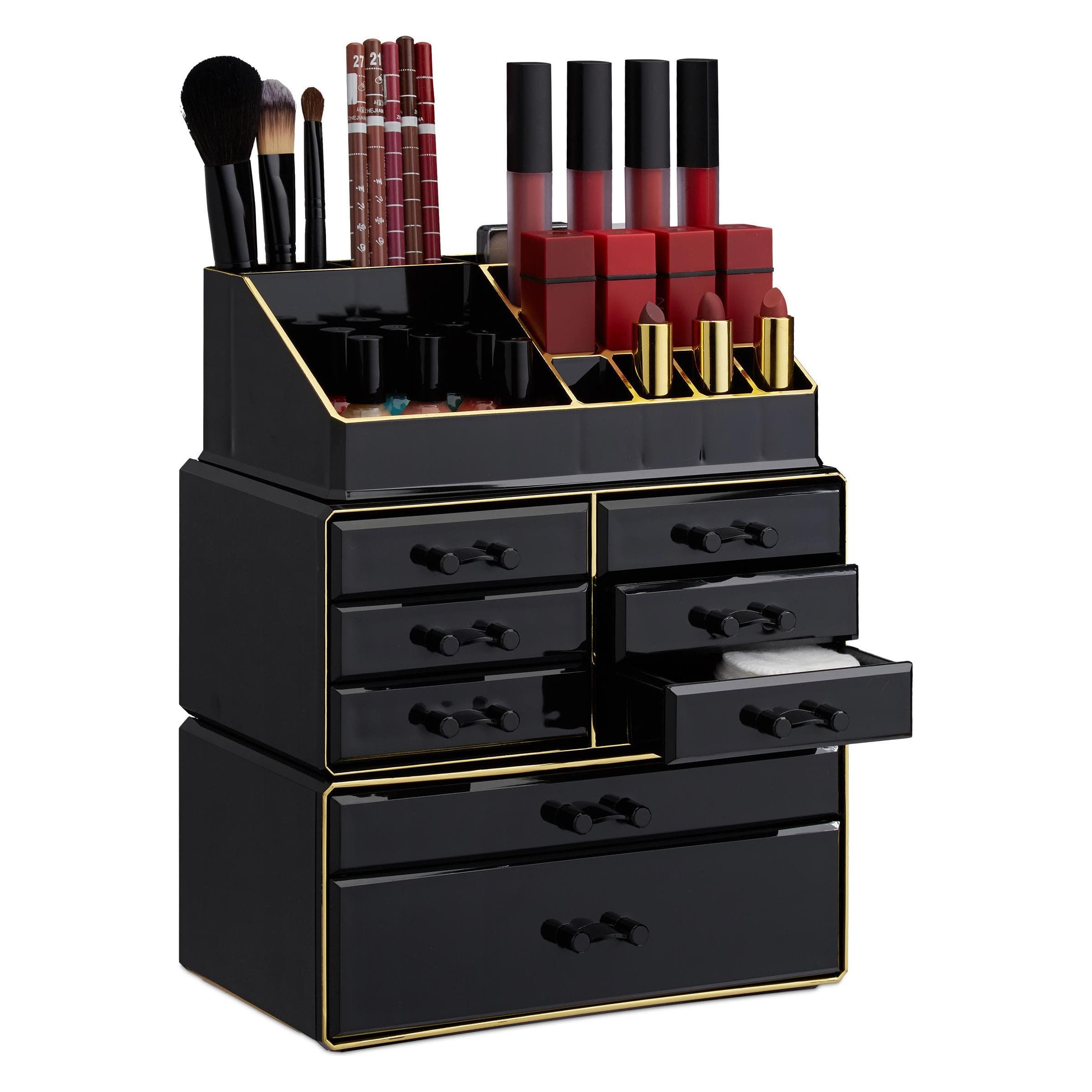 Relaxdays, Accessori make-up, Organizer Make-Up con 8 cassetti