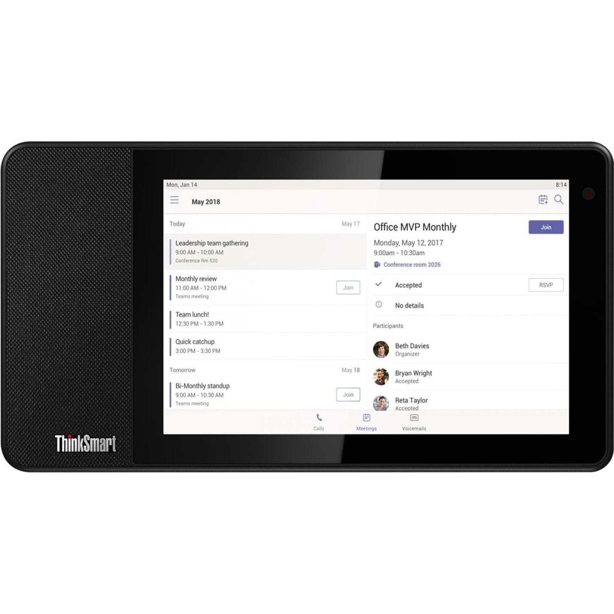 Lenovo Vista ThinkSmart, Dispositivo per conferenze, Nero