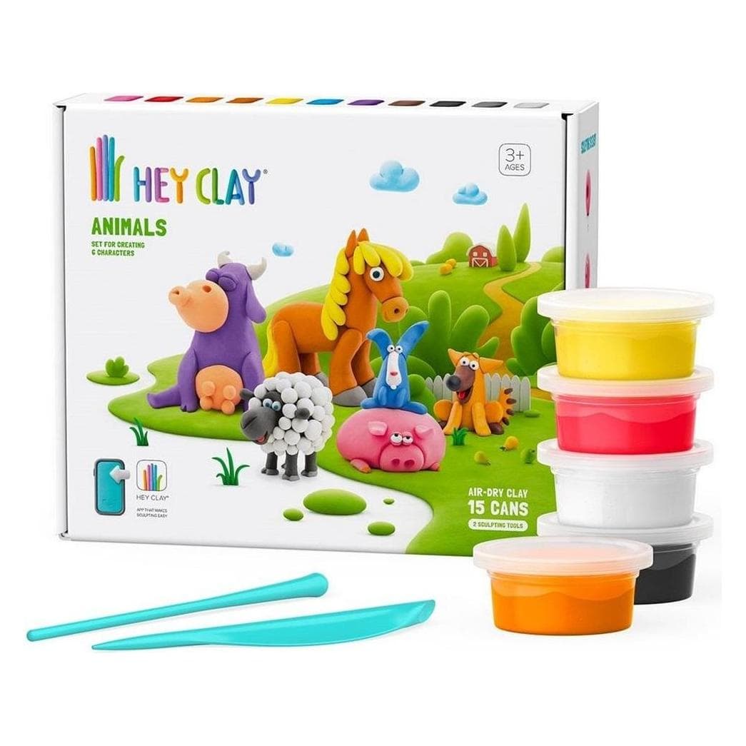Tm, Modellazione, Hey Clay Animals Set da 15 lattine 15012CEE15