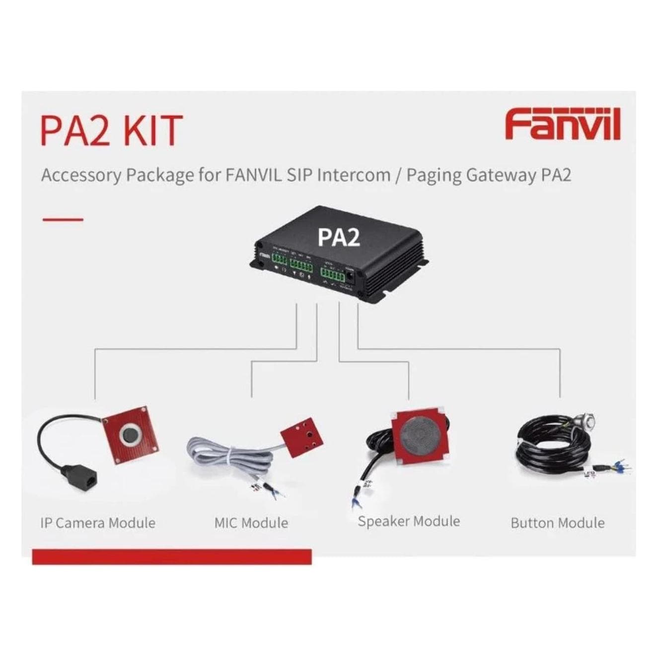 Fanvil SIP Paging Gateway PA2 *, Accessori per telefoni