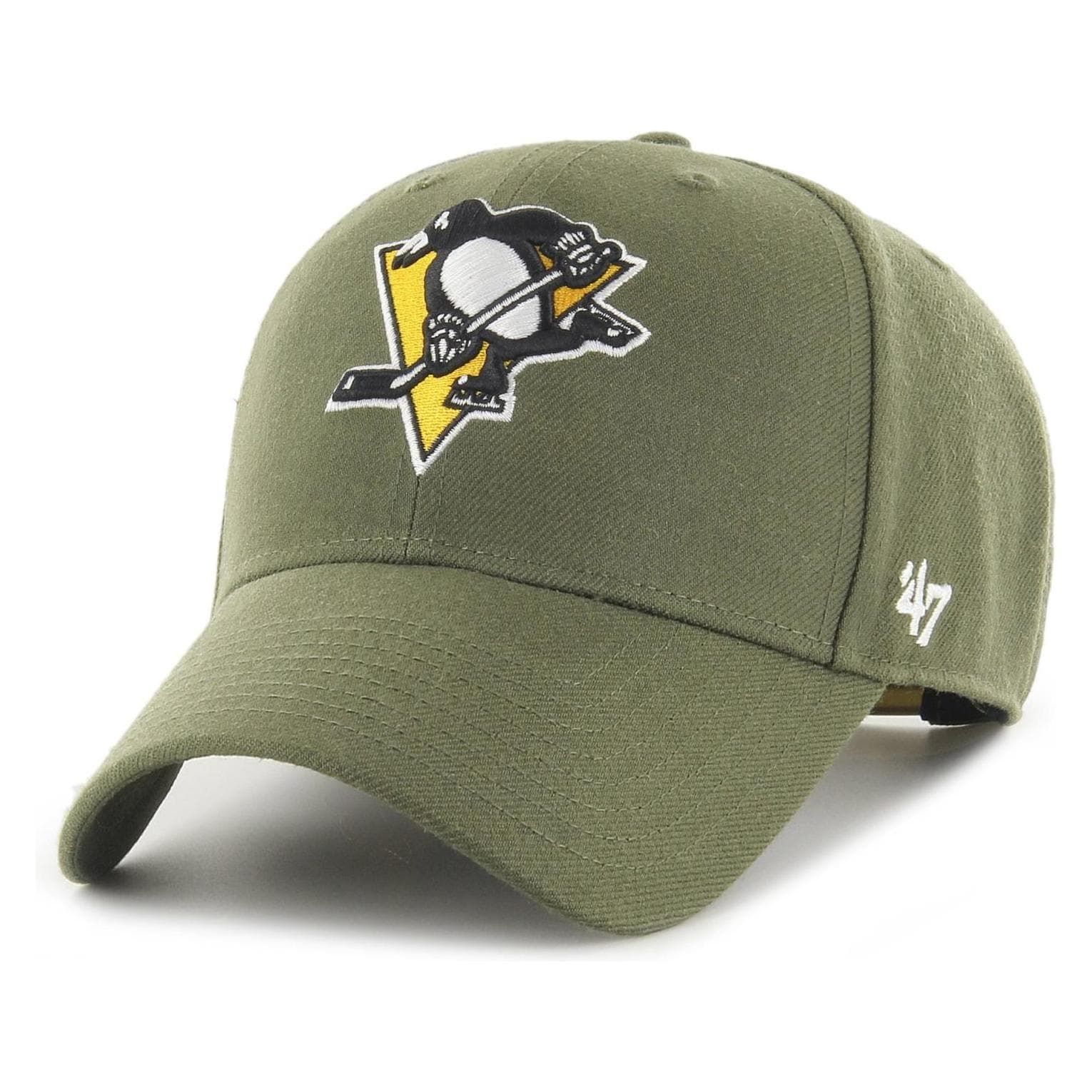 47 Brand, Uomini, Cappellino, NHL Pittsburgh Penguins, Verde, (Taglia unica)