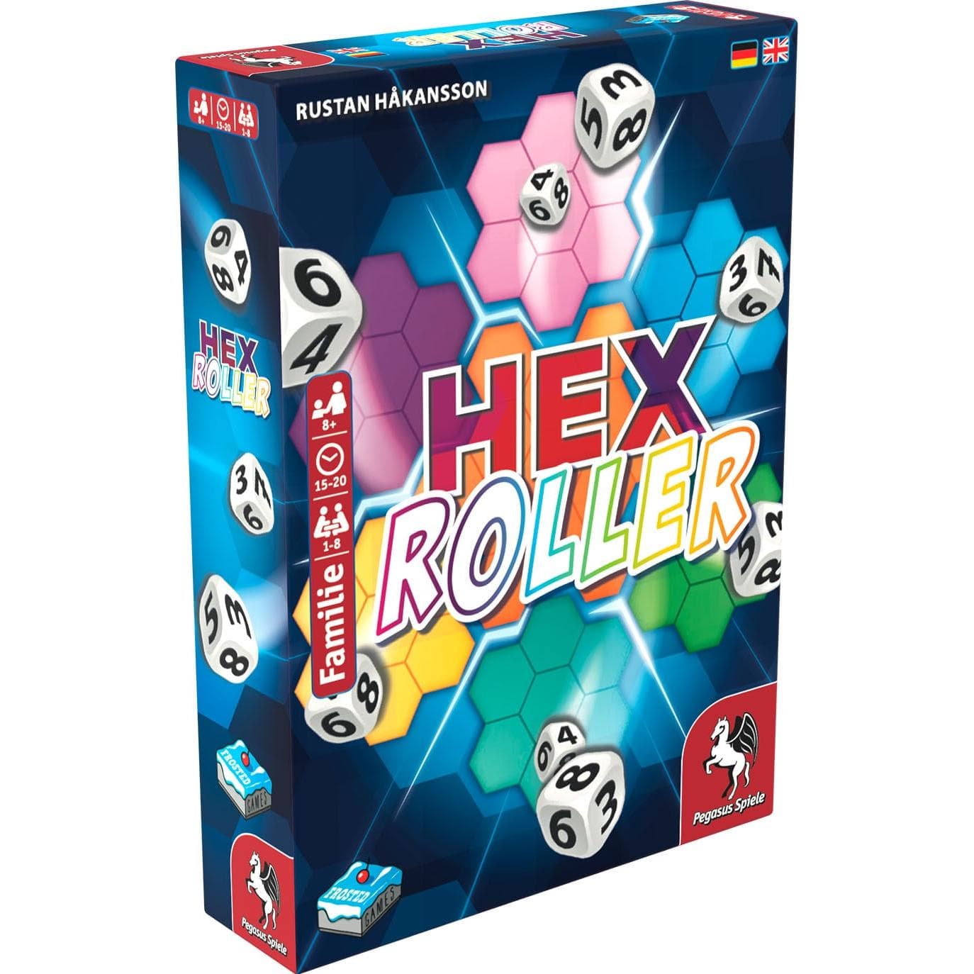 Pegasus 18329G - HexRoller, 1-8 giocatori, dagli 8 anni in su (Tedesco, 1 - 8 Giocatori)