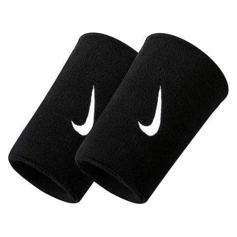 Nike, Unisex, Fascia e polsini tergisudore, Jumbo Wristband Black (2x), Nero
