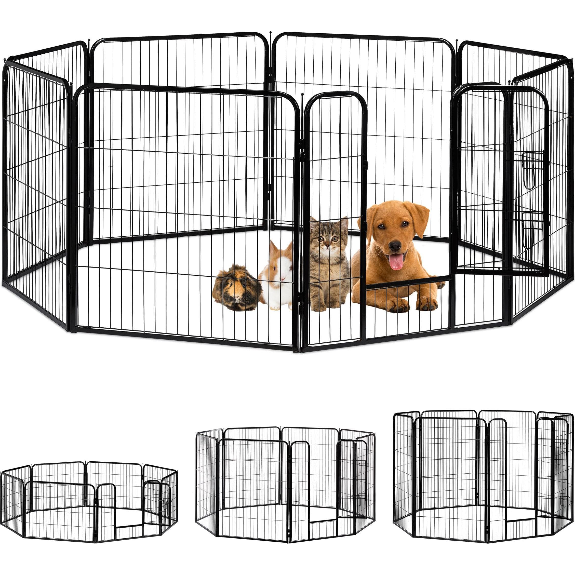 Relaxdays Recinzione per cuccioli misure M-XXL, Gabbia + Recinto