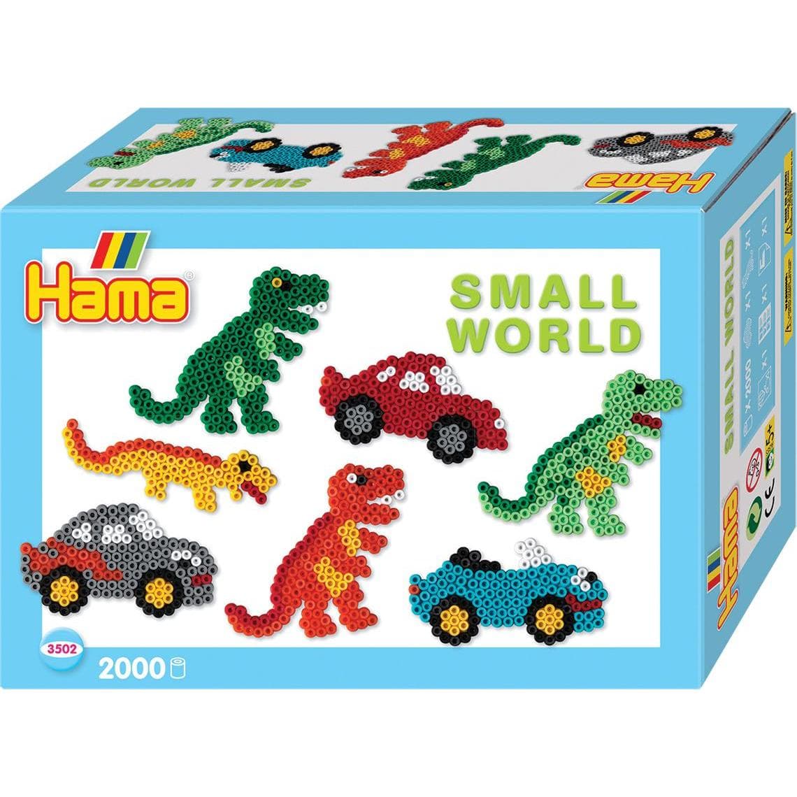 Hama Perlen Confezione regalo dinosauro & auto