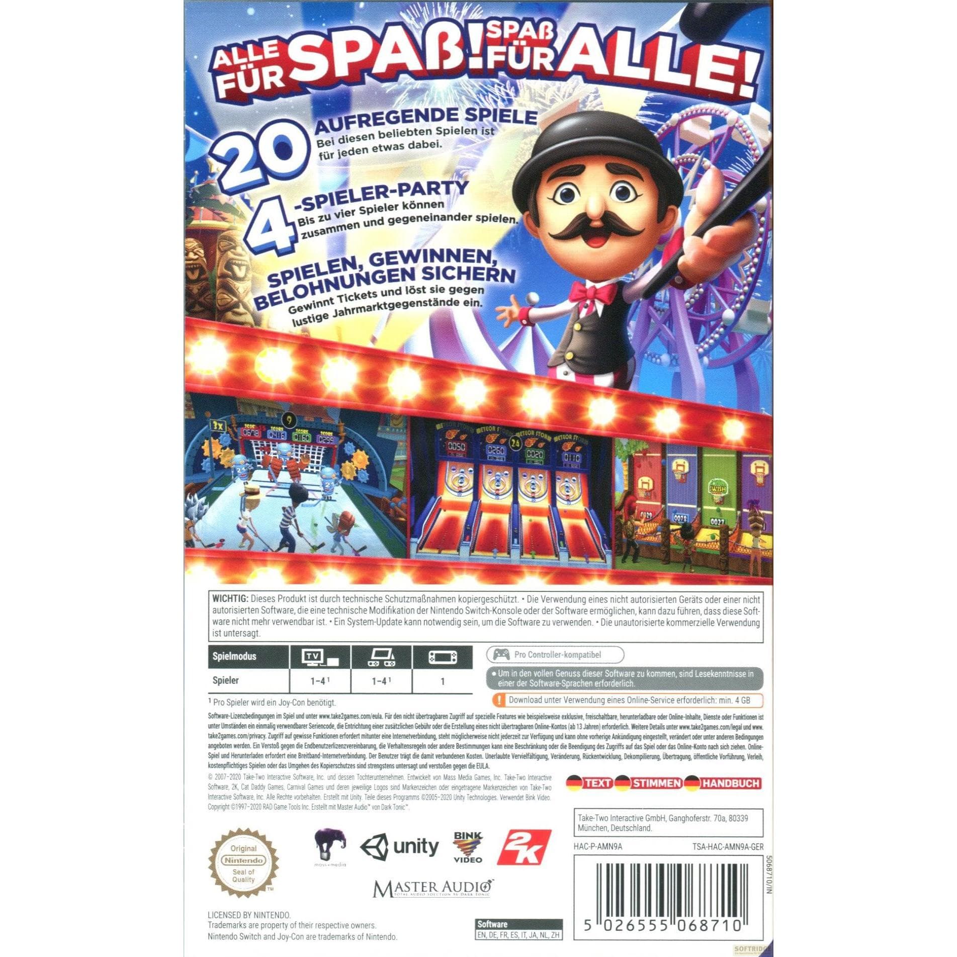 2K Games, Giochi di Carnevale