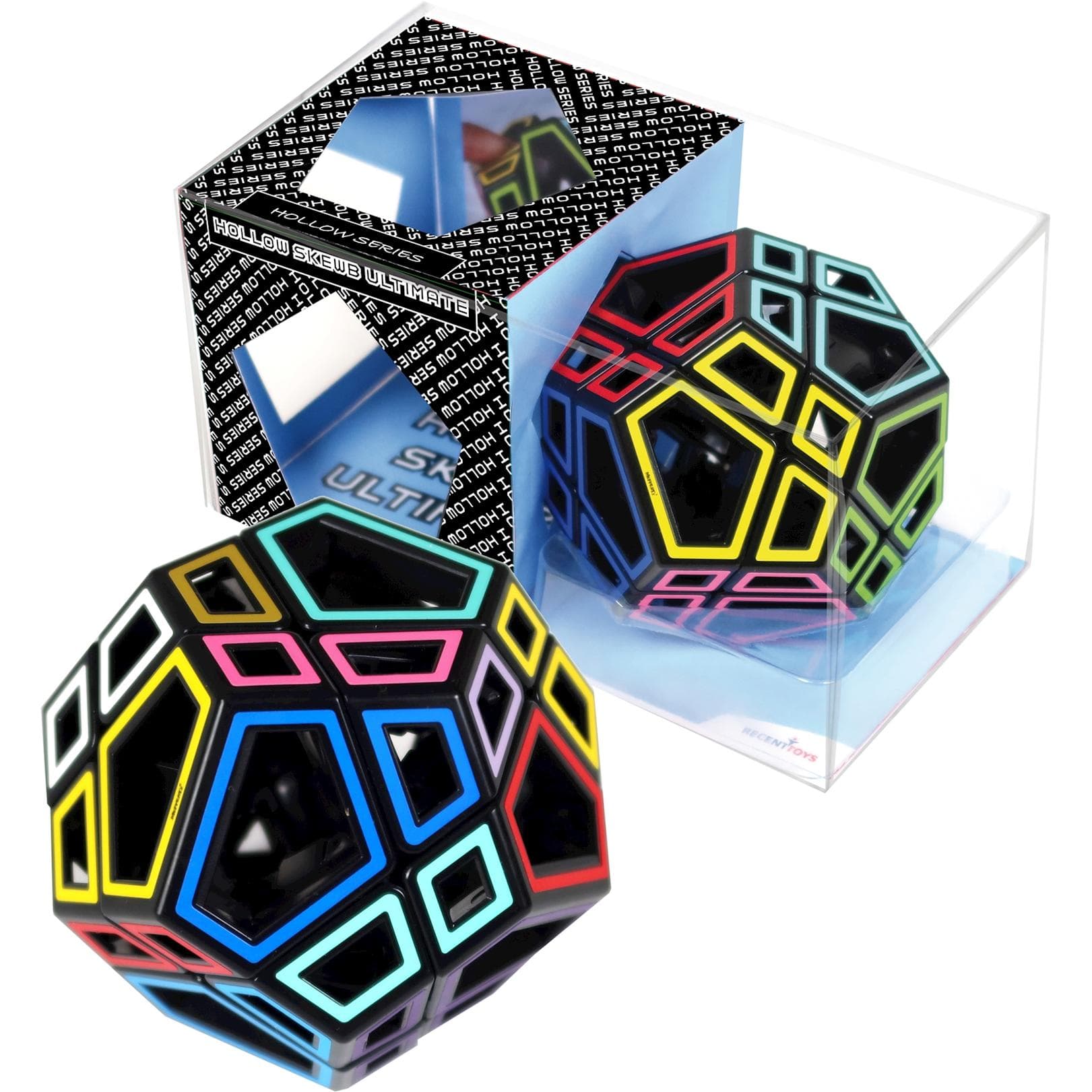 Recent Toys Hollow Skewb Ultimate da 14 anni, 1 giocatore, gioco di puzzle, allenatore di logica (Francese, Tedesco, 1 Giocatori)
