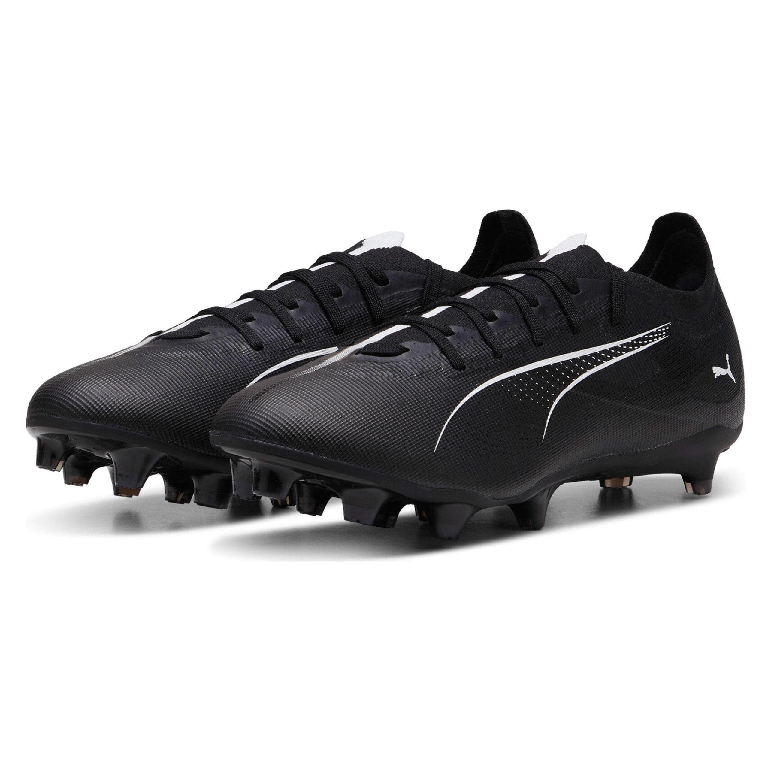 Puma, Unisex, Scarpe da calcio, Ultra 5 Match Fg/Ag (42.5), Nero, Bianco
