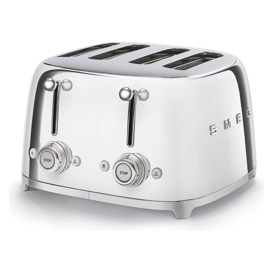 Smeg Stile anni '50 4 fette, Tostapane, Argento