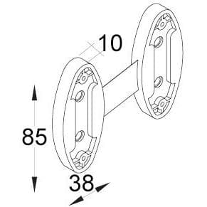Servetto, Allestimento mobili, Piastre distanziatrici SELF SYSTEM (1 pz.)