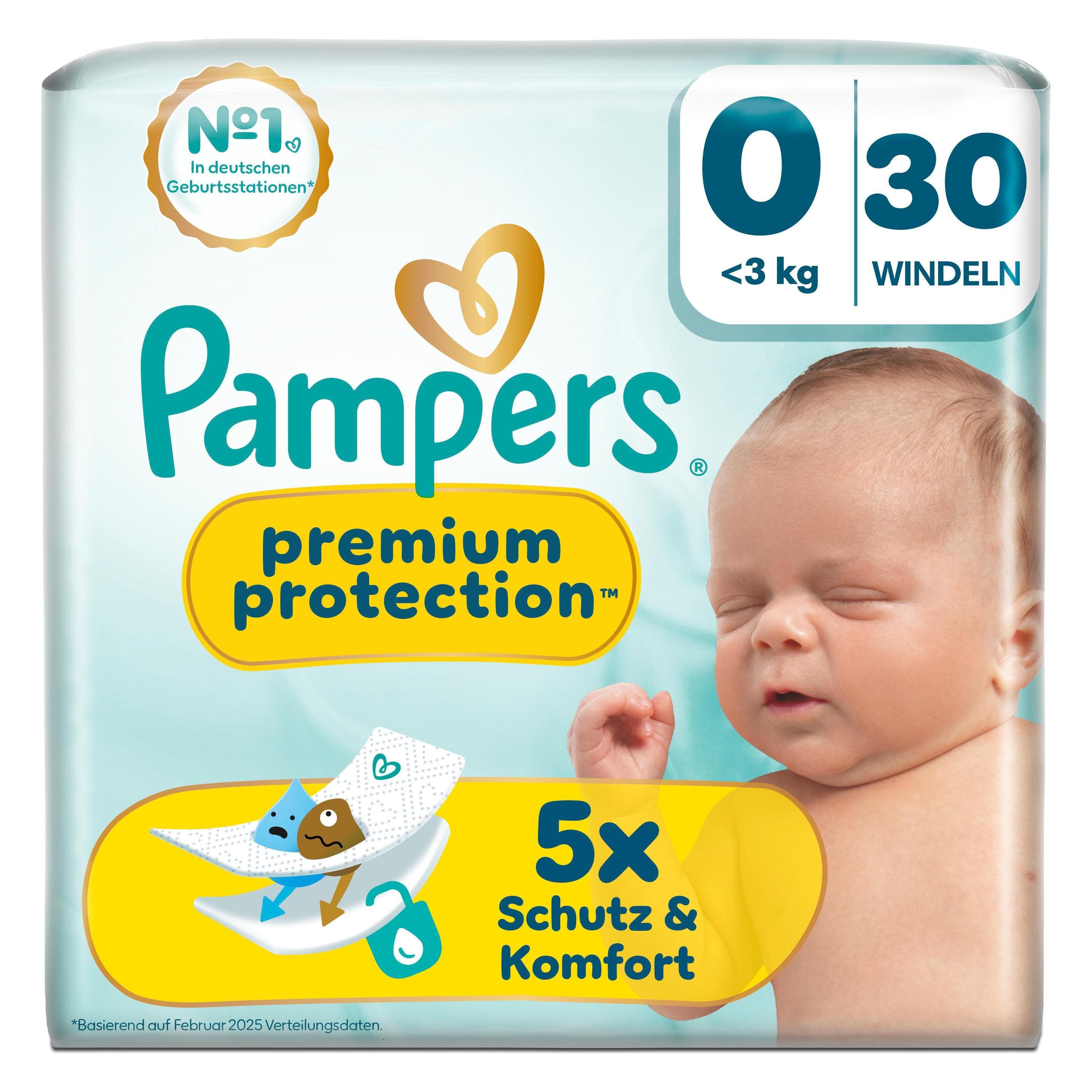 Pampers Premium Protection (Dimensione 0, 30 pz.)
