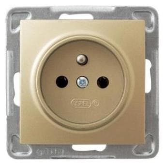 Ospel, Presa di corrente, Lizdas Impresja single su ground auksinė metallic (GP-1YZ/m/28)