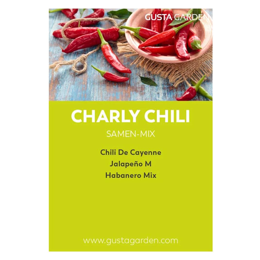 Gusta Garden, Semi, CHARLY CHILI Samen-Mix, Chili de Cayenne, Jalapeño M, Habanero Mix (Semi di verdura)