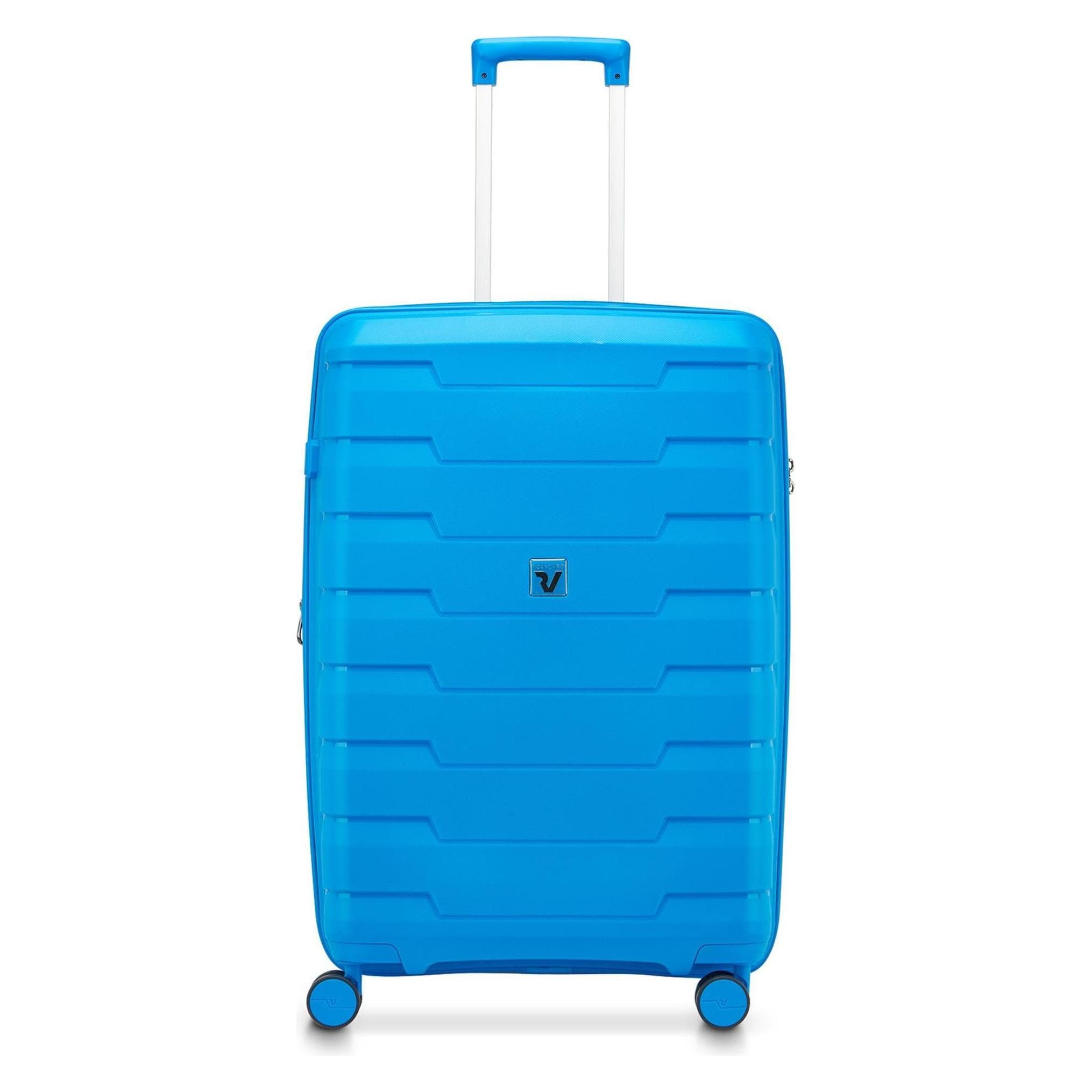 Roncato Carrello Skyline 2.0 a 4 ruote da 46,5 cm con piega ad espansione, Valigia, Blu