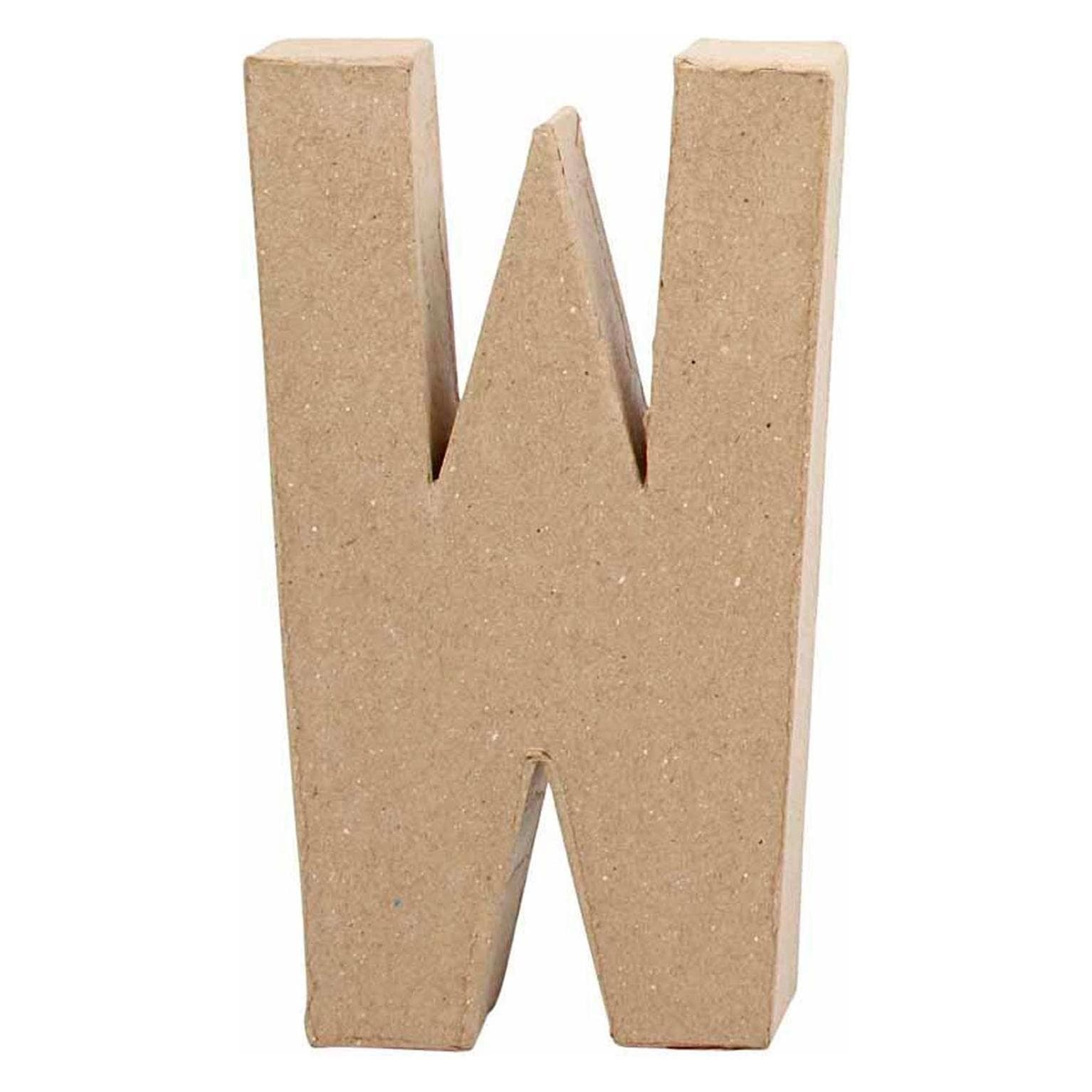 Creativ Company, Letterine in legno e stoffa, Lettera di cartone W 20.3 cm