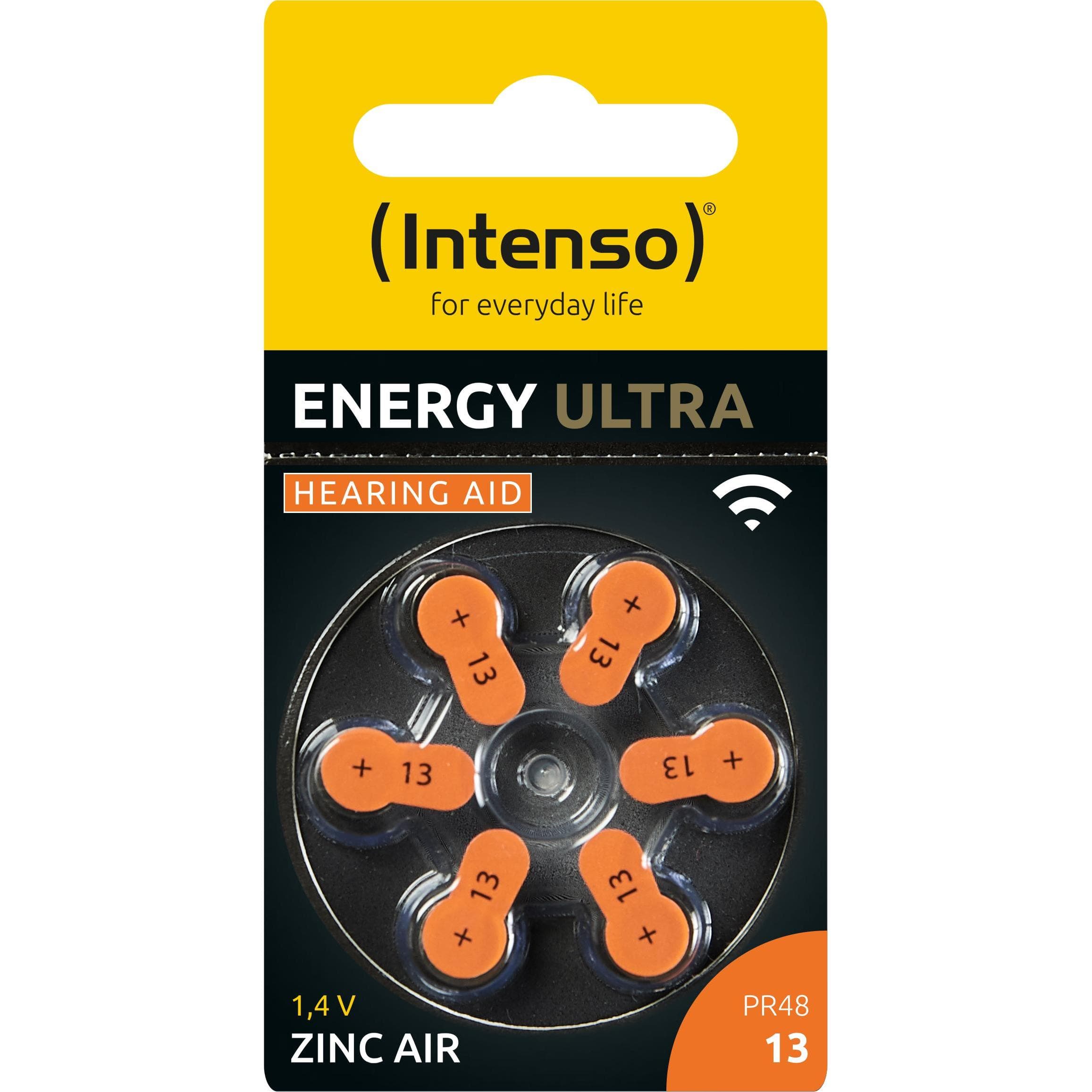Intenso Apparecchio acustico ENERGY ULTRA - (6 pz., 13, 230 mAh), Batterie + pile