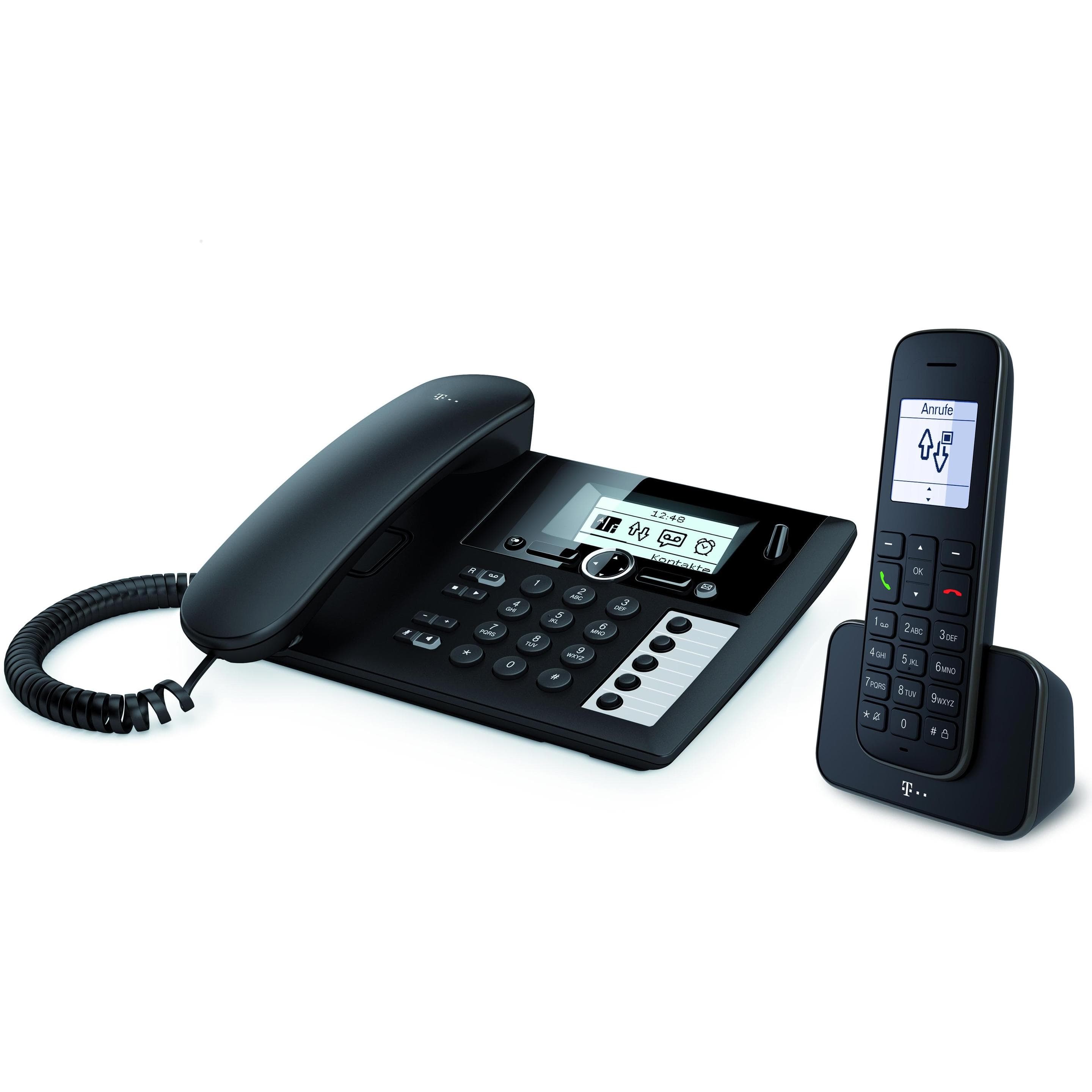 Telekom Seno PA 207 più 1, Telefono, Nero