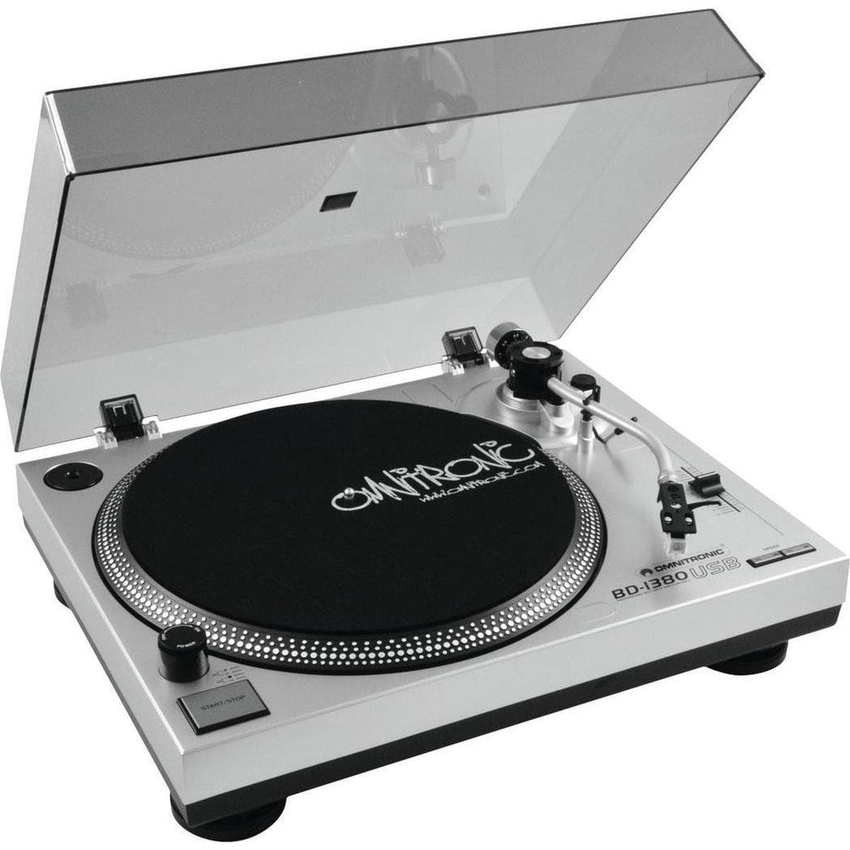 Omnitronic BD-1380 (Manuale), Giradischi, Argento