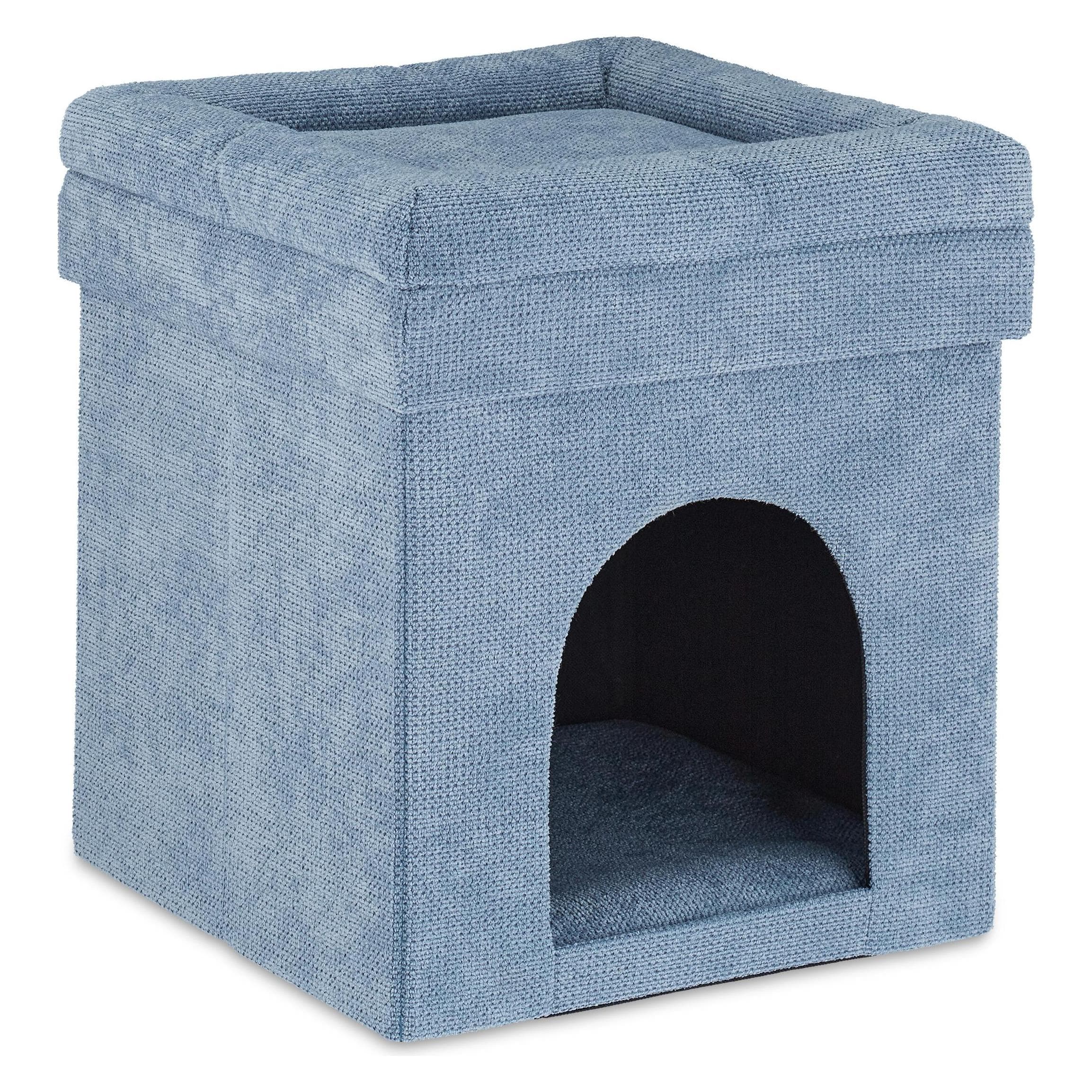 Relaxdays Sgabello, cuccia (Cane, Gatto), Cuccia per cani + cuccia per gatti