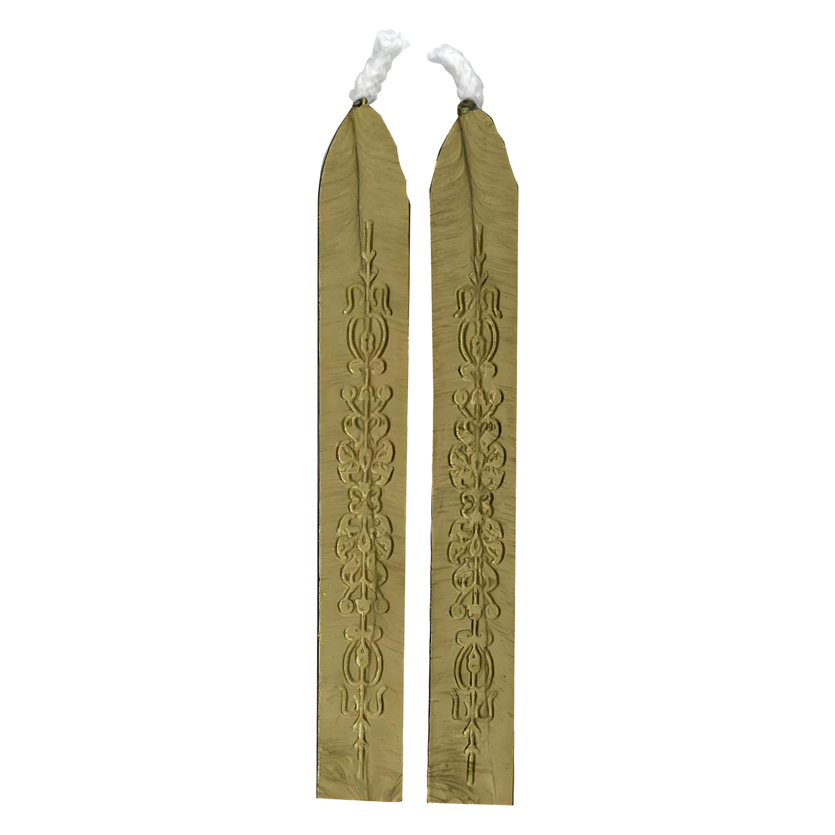 Timbro, Siegelwachs 9,5 cm mit Docht Gold 2er Pack