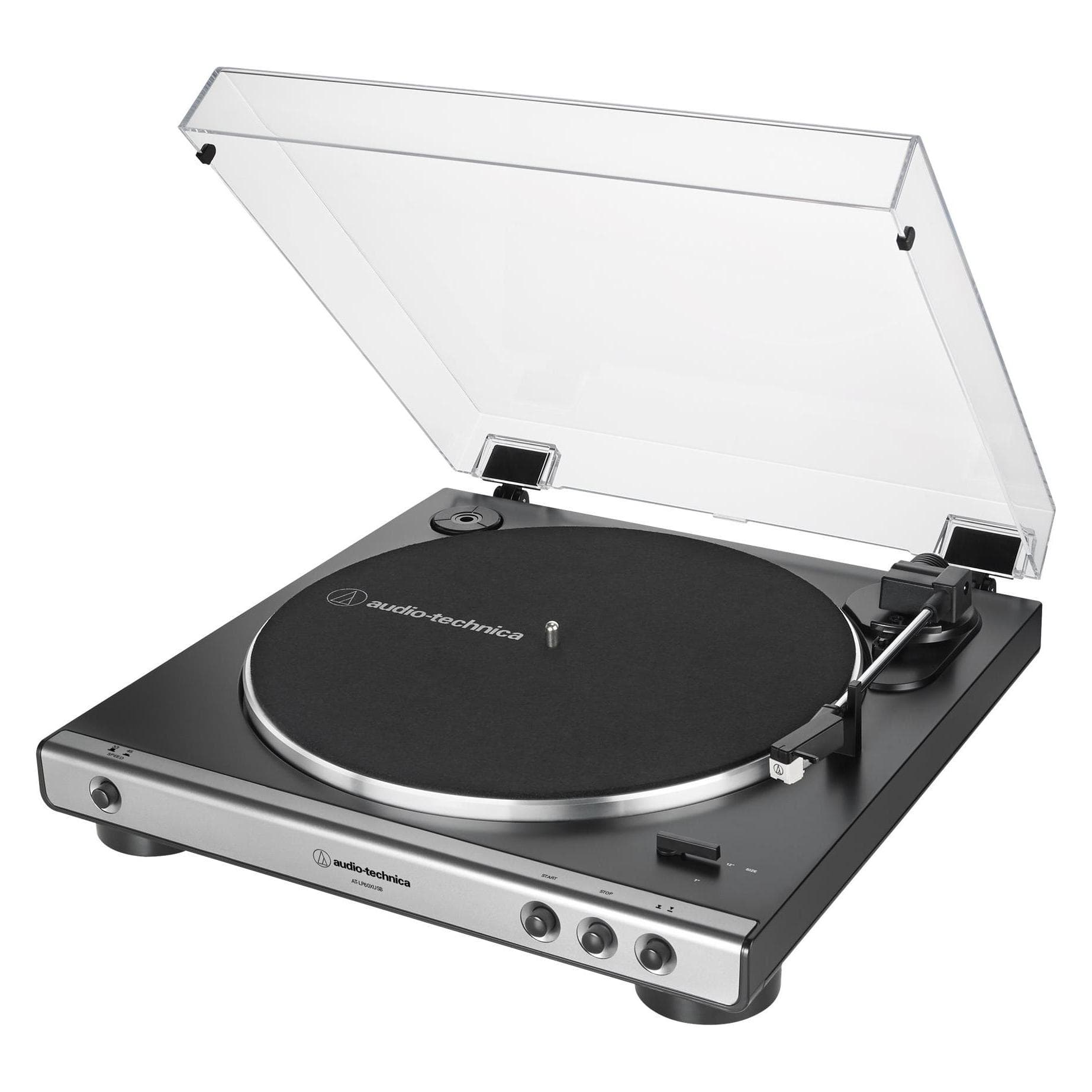 Audio-Technica AT-LP60X (Automaticamente), Giradischi, Argento, Grigio