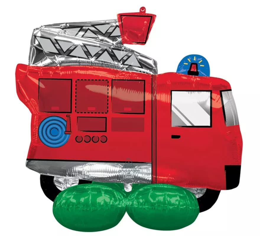 Palloncino gigante Airloonz Camion dei pompieri 106x88 cm