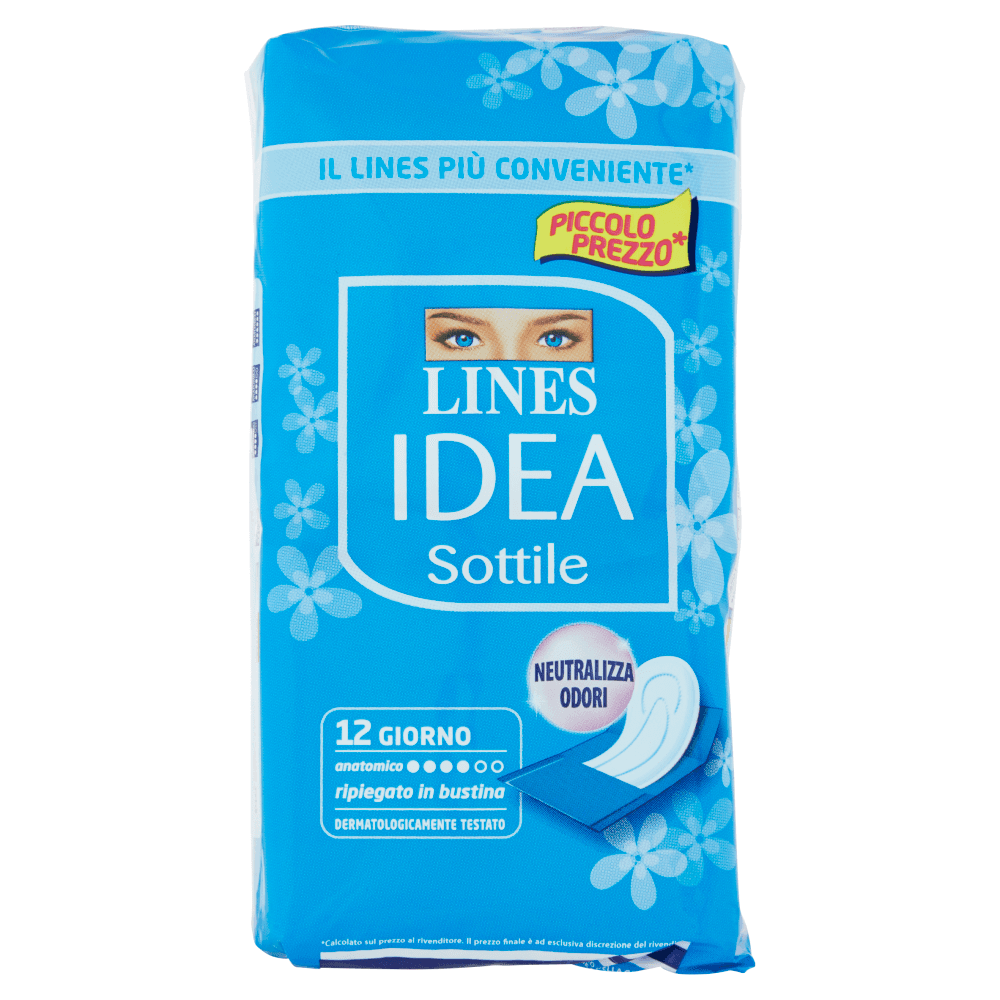 Lines Idea Sottile Giorno Anatomico 12 Assorbenti - -