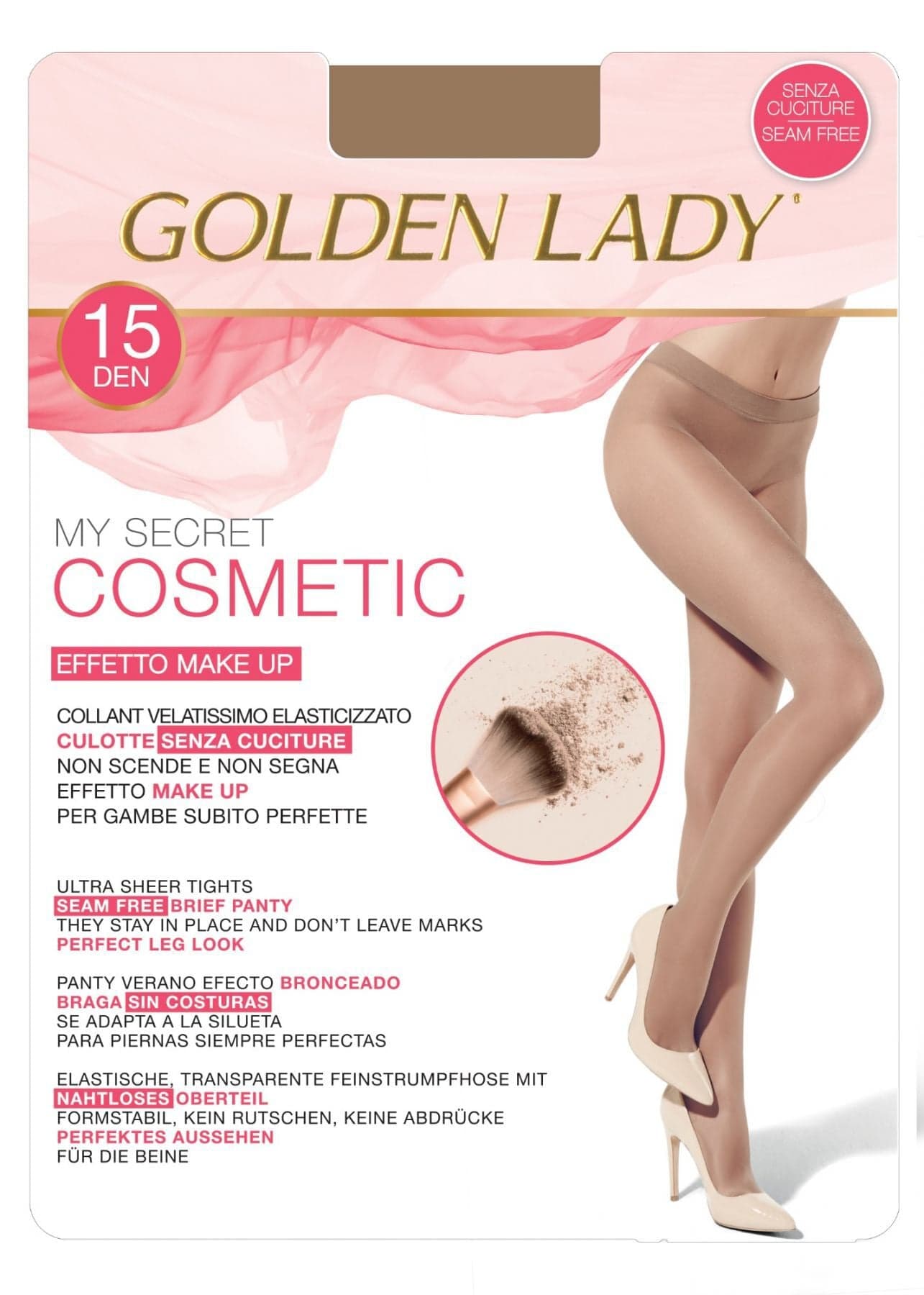 Golden Lady My Secret Cosmetic 15Den Melon Taglia 2 - -