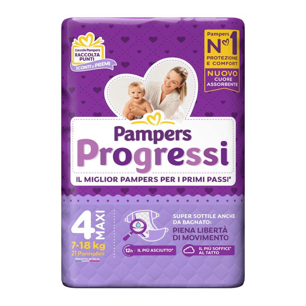 Pampers Progressi Maxi (7-18 Kg) 21 Pannolini - -