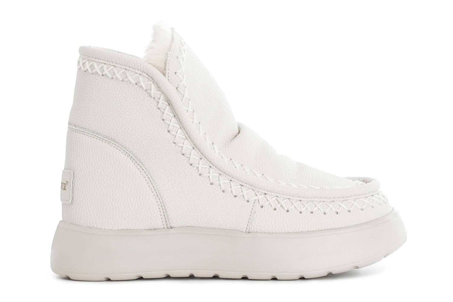 tronchetto da donna in pelle panna 40