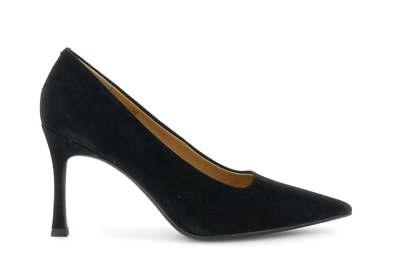 décolleté in camoscio nero 35