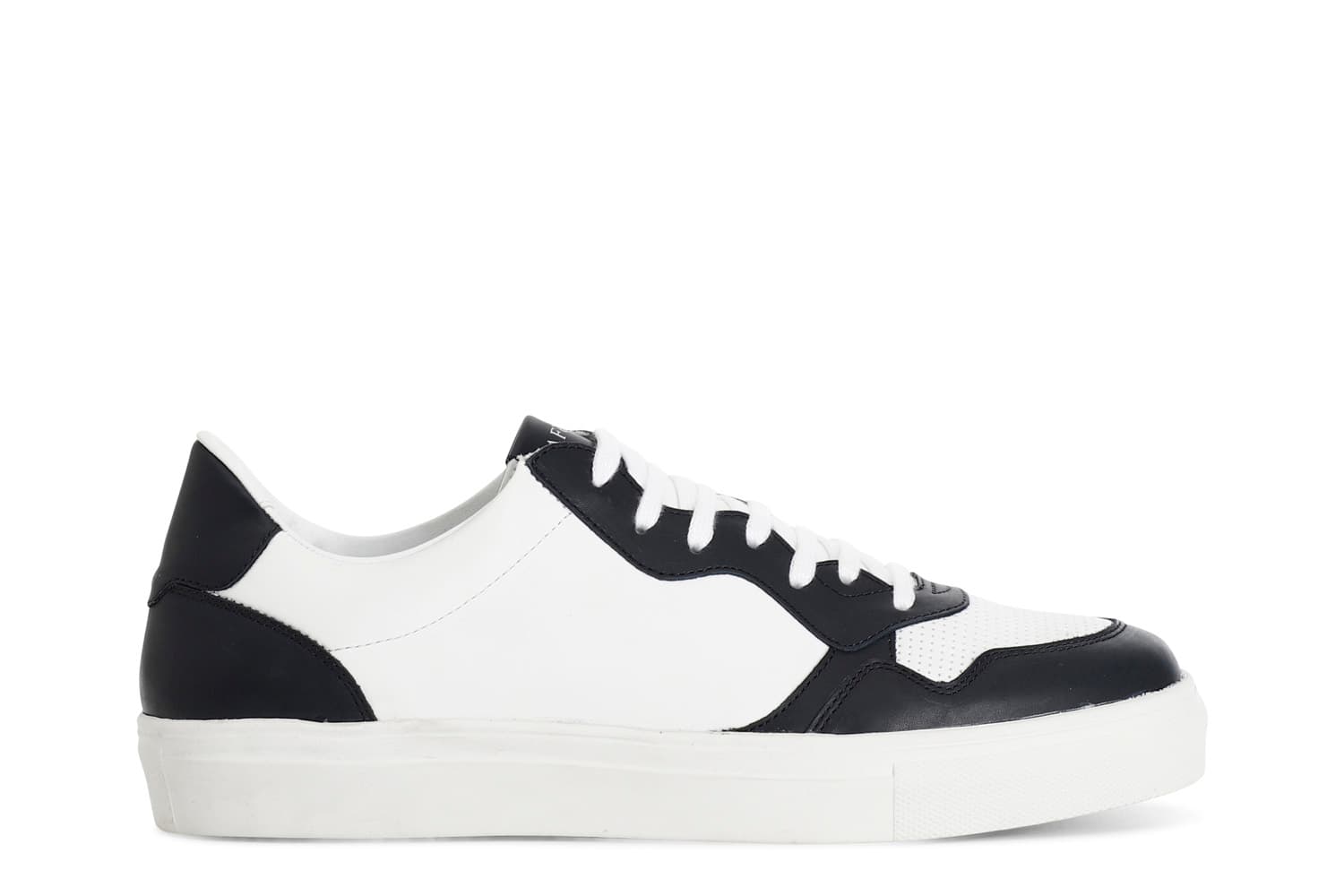 sneakers uomo in pelle bianco/blu 44