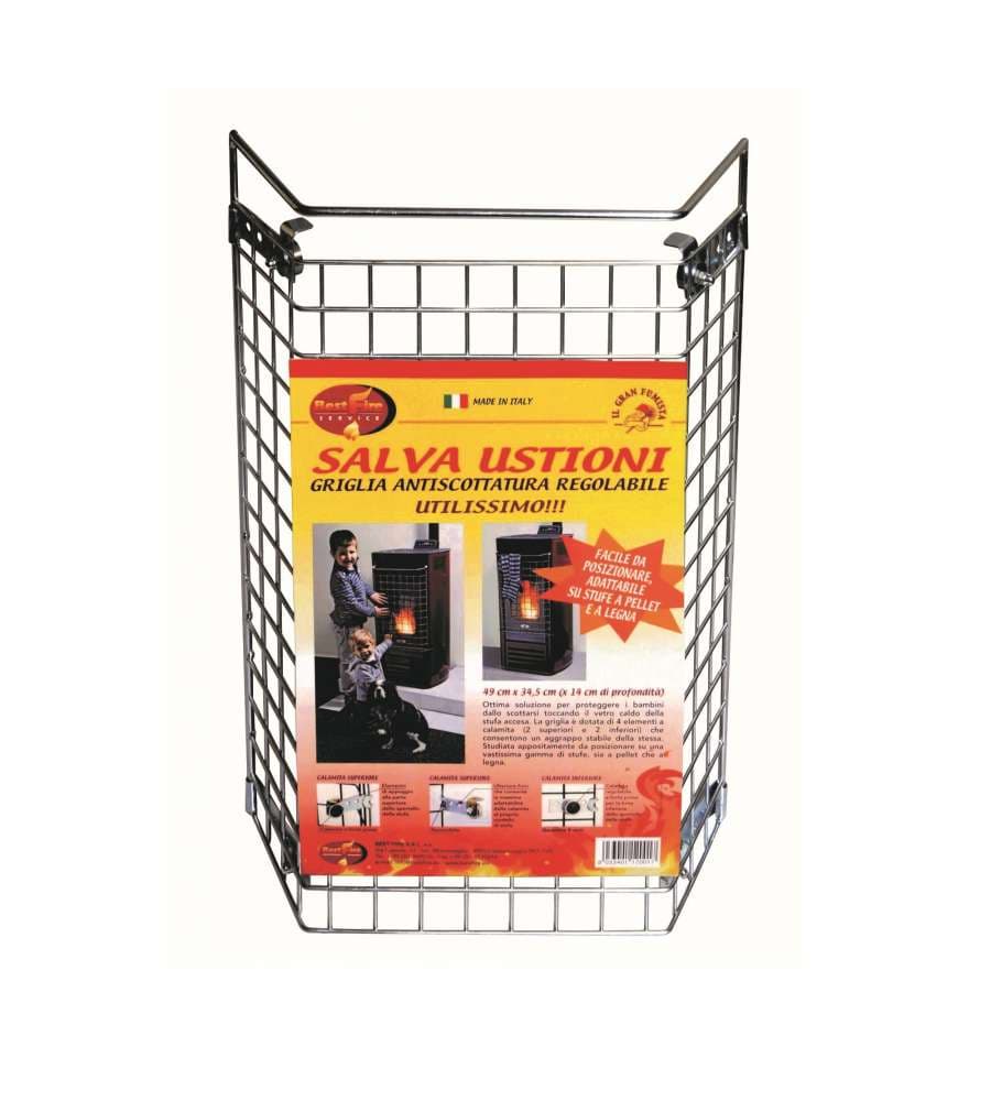 Griglia Antiscottatura per Stufe Universale Regolabile - 34,5x49 cm