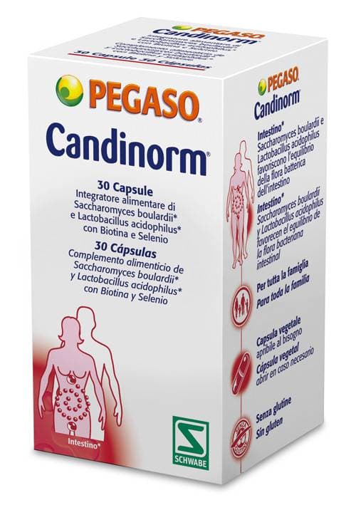 Pegaso candinorm integratore alimentare intestino sistema immunitario 30 capsule