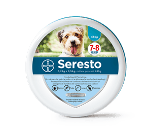 Seresto collare da 38cm cani 1-8kg antiparassitario per 7-8 mesi