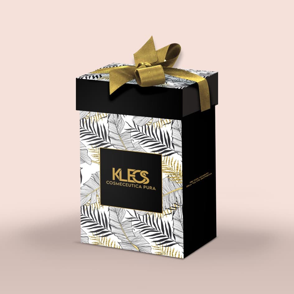 KLEOS GIFT BOX DETERSIONE VISO LATTE DETERGENTE E ACQUA MICELLARE