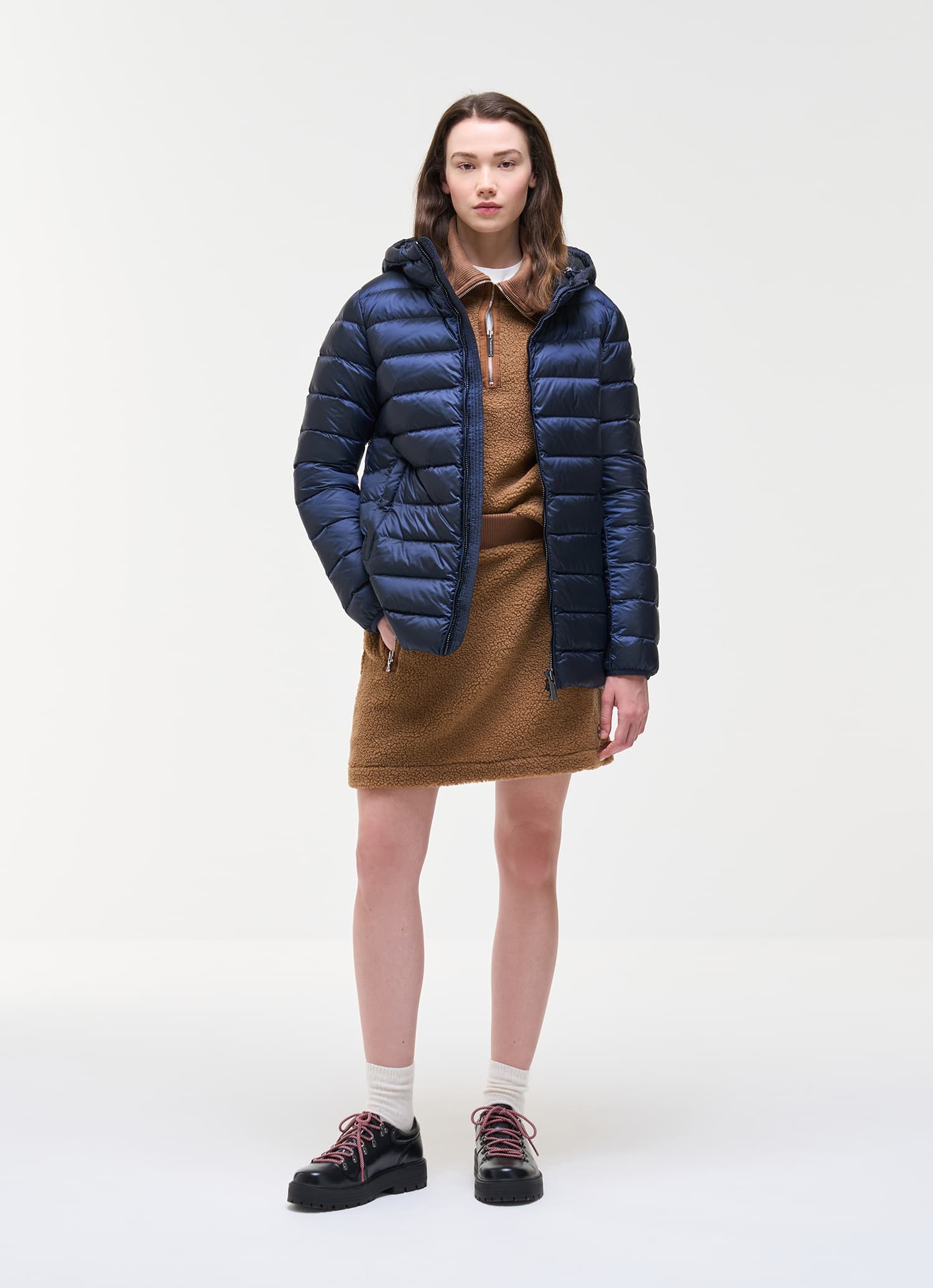 Colmar, Piumino Con Cappuccio, Colore: Blu Navy, Taglia: 44
