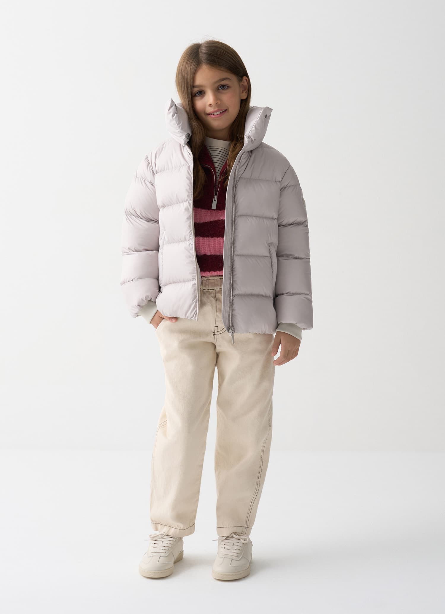 Colmar, Daunenjacke Mit Hohem Kragen, Farbe: Beige Hanf, Größe: 12