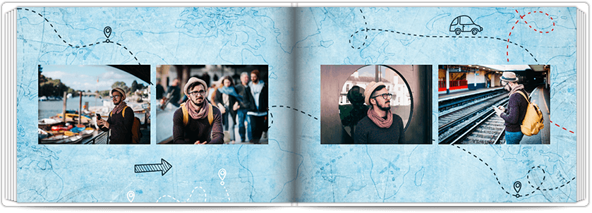 Fotolibro Diario di viaggio - Premium A4 Orizzontale