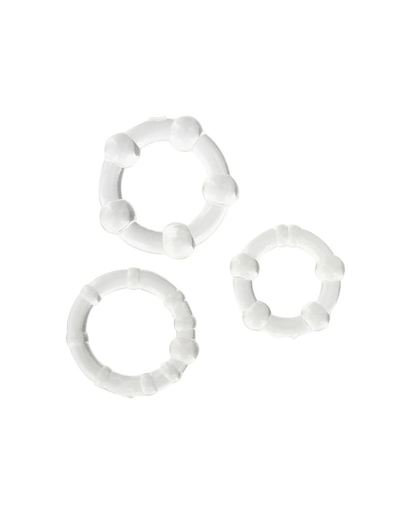 SEVEN CREATIONS - SET DI TRE ANELLI PER PENE TRASPARENTI