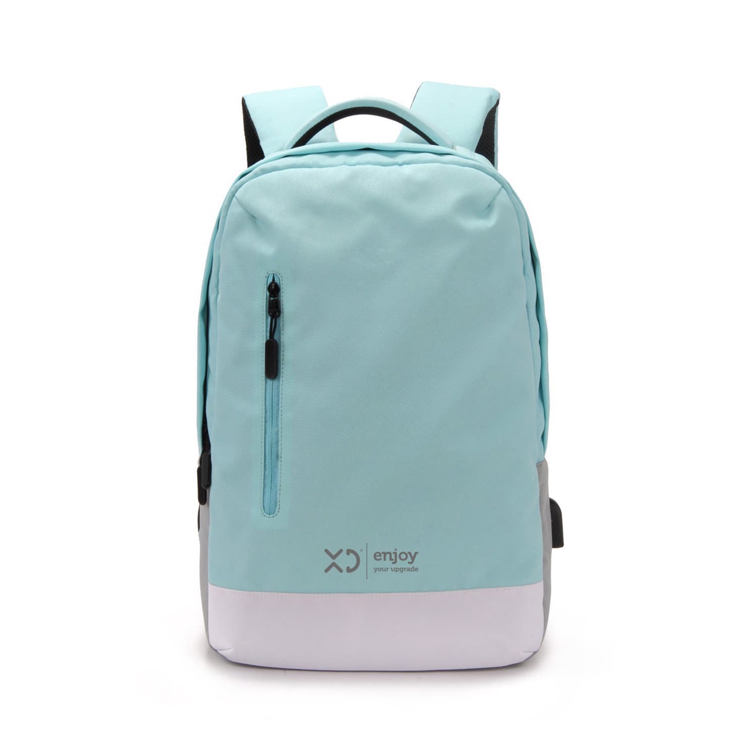 XD Enjoy XDKL504LBL borsa per notebook 39,6 cm (15.6") Zaino Colore acqua, Grigio, Bianco