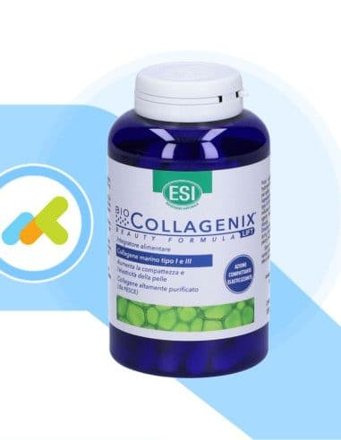 Esi Biocollagenix | Integratore A Base Di Collagene Marino Idrolizzato | Antirughe E Antiage | 120 Compresse