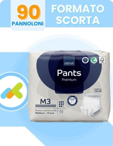 Abena Pants M: Mutandine Assorbenti Adulti (15 Pz) | Massima Protezione E Comfort